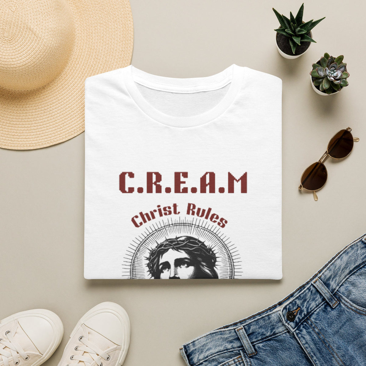 C.R.E.A.M T-Shirt White